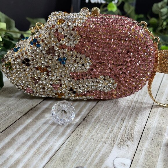 Popsicle Ice Cream Crossbody Evening Purse Bling Bag Clutch Sparkle Handbag - Picture 3 of 16